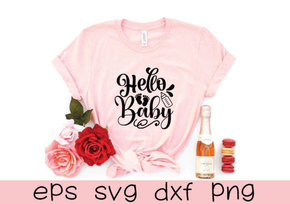 Hello Baby Svg Graphics and T-Shirt Designs Review