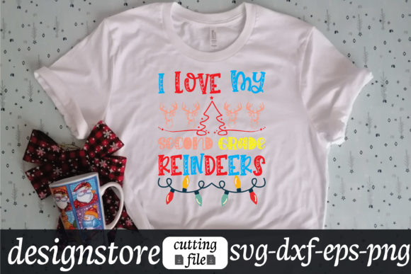 Review: I Love My Second Grade Reindeers Svg