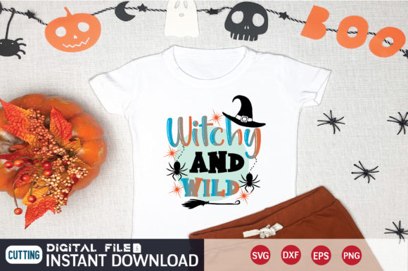 Witchy and Wild Svg: Graphics for T-Shirt Designs